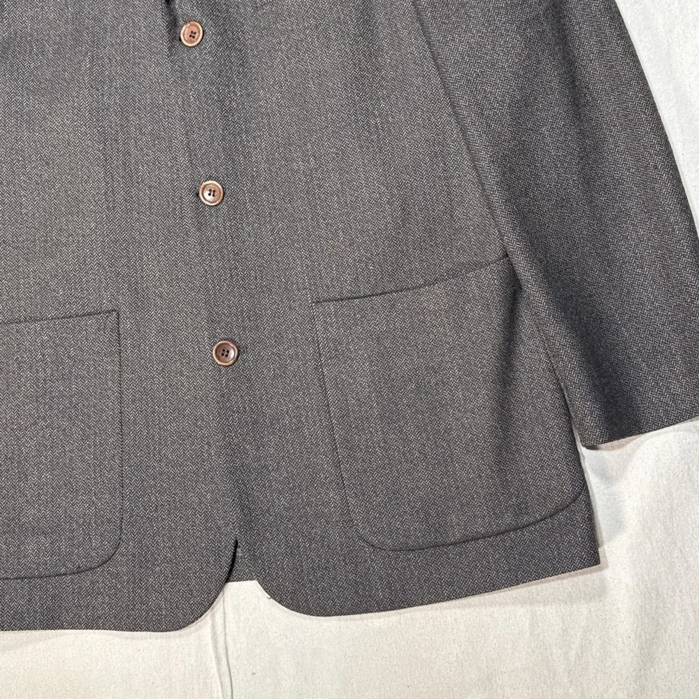 Croft Sport Coat Mens 42 Brown LambsWool Twill  Baracuta Soft Super Fine Lamb